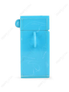 Pochette Mini Box en Résine Aqua avec Chaîne Surdimensionnée et Détail Monogramme Avant – Sac de Créateur Tendance pour Vente en Gros et OEM - Product Image 4