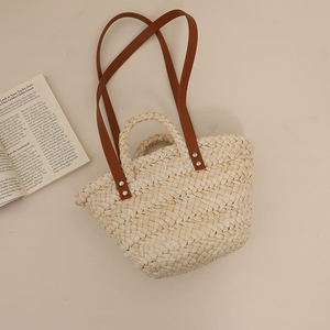 Natural Jute Picnic Tote Bag with <b>Soft</b> Handles Heavy Duty Eco Friendly Outdoor Carry Bag - Product Image 5