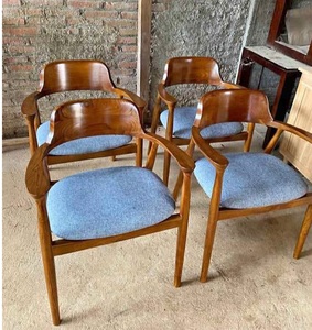Muebles de interior de madera de teca personalizados para proyectos de cafeterías y hoteles AQM630 - Product Image 1