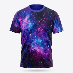 T-shirt décontracté en tricot à sublimation graphique personnalisée 180g, tissu 100% polyester, confortable pour un usage quotidien, séchage rapide, respirant - Product Image 3