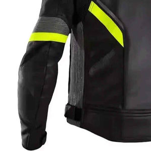 Chaquetas de Motociclista de Cuero Vacuno Genuino Personalizadas al por Mayor, Unisex, Tallas Grandes, Impermeables y Transpirables - Product Image 4
