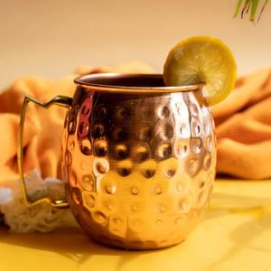 Taza de cobre de alta calidad para uso en la cocina, mesa de comedor y para beber agua saludable, de fabricante y proveedor indio. - Product Image 3