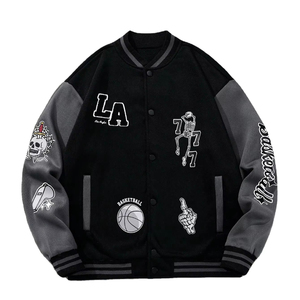 Veste universitaire personnalisée, nouvelle arrivée, veste de baseball, veste Letterman OEM, veste d'hiver, streetwear, prix de gros, vestes universitaires pour hommes - Product Image 1