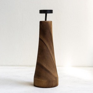 Wedding and Christmas Eco-Friendly Handmade Natural Mango Wood <b>Candlestick</b> <b>Holder</b> with Vintage Modern Design for Home Decoration - Product Image 4