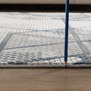 Geometrix GC_DIM1006 Gray <b>Runner</b> <b>Rug</b> 2 Ft. 7 In. X 9 Ft. 10 In. Area <b>Rug</b> - Product Image 4