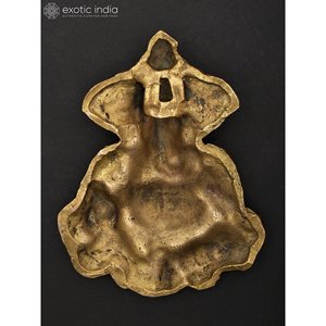 Bendición Ganesha colgante de pared 7 \ "estatua de latón diseño elegante para decoración del hogar - Product Image 4
