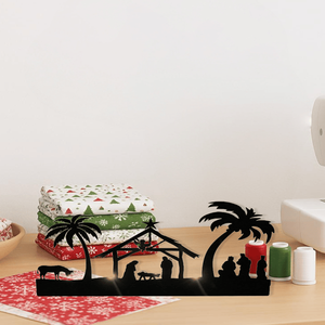 CIFbuy Set Portacandele Rustico in Ferro Vintage per Presepe, Centrotavola Natalizio, Lanterne e Vasi in Metallo per Servizio di Pick-up Temu - Product Image 1