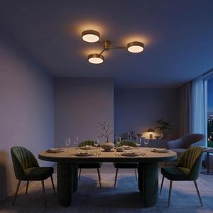 Lámpara de Techo Moderna de Latón con 3 Luces, Semi Empotrada, Estilo Italiano de Mediados de Siglo - Product Image 3