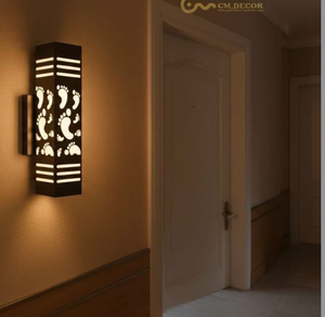 Wall light Square / Rectangular Viet Nam CM Decor steel/inox Living Room / Bedroom / Hallway Flush Mount 3500K (Warm White) LED - Product Image 6