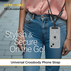 TECHcessories Cinturino Universale per Cellulare in Corda Intrecciata Nera - Product Image 2