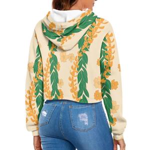 Precio razonable, MOQ bajo, sudaderas cortas con capucha para mujer, antibacterianas, de alta calidad, último estilo, sudaderas cortas con capucha para mujer con sublimación. - Product Image 2