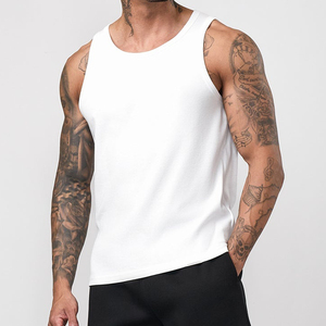 Débardeurs pour hommes en coton côtelé respirant, absorbant la transpiration, pour le sport et le fitness - Product Image 4