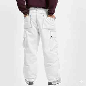 Pantalon de ski unisexe ample style hip-hop, streetwear cargo décontracté en Cordura, imperméable et coupe-vent -Tex, taille haute, multi-poches - Product Image 4