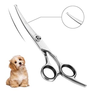 Ciseaux de toilettage pour chiens incurvés de 6,5'', 7'', 7,5'', 8'' - Ciseaux ergonomiques pour animaux de compagnie - Lames 440C - Aiguisées, sûres et confortables - Product Image 3