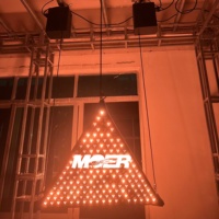 Club Lighting Stage Kinetics Moer Winch Dmx Kinetic Triangle Panel Light
