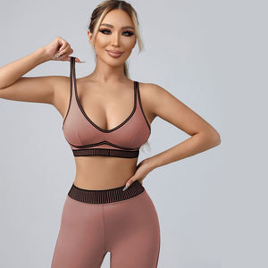 Sports Wear Long Sleeve Yoga Crop Top <b>Seamless</b> <b>Leggings</b> Women Fitness Active Wear Set - Product Image 6