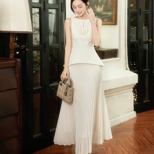 Long Two Piece Summer Casual Skinny Fit Cotton Women's Clothing <b>Set</b> Comfortable Eco-Friendly Washable Customized Packaging - Product Image 5