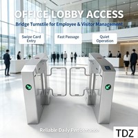 Barrière tournante à portail battant standard en acier inoxydable SUS 304, tourniquet fin pour bureau, gymnase, certifié CE ISO, garantie OEM 1 an