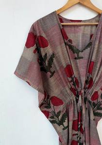 Nuevo Kaftán con Estampado Animal, Estilo Flare, de Algodón Suave Indio, con Encaje, Largo, para Playa, Regalo para Damas de Honor, Ropa de Dormir para Mujer - Product Image 3