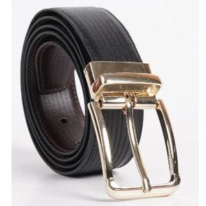 Ceintures décontractées réversibles pour hommes en gros – Motif uni, classiques, en cuir de vachette, boucle en acier, largeur 3,5 cm, longueur 120 cm, ceinture pour jean - Product Image 5