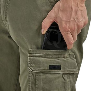 Pantalones Cargo Ligeros de Cintura Media para Hombre, 100% Algodón, Ecológicos, Duraderos, Estilo Utilitario, Ajuste Cómodo para Viajes y Uso Casual - Product Image 5