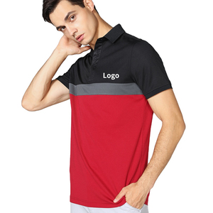 เสื้อกอล์ฟแขนสั้นผู้ชายผ้าคอตตอนถัก 100% ป้องกันรอยยับ สวมใส่สบาย พร้อมสกรีนโลโก้ตามสั่ง - Product Image 4