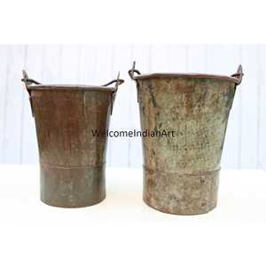 Cubo y bañera de hierro antiguo modelo 1 De INDIAN CRAFTS STORE-Elegantes suministros de jardín - Product Image 5