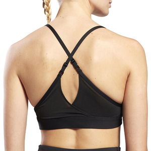 Soutien-gorge de sport pour femme fabriqué au Pakistan, maintien élevé, écoresponsable, Spandex/Nylon, logo frontal, couleurs personnalisées, services ODM - Product Image 6