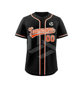 Último Diseño 2025, Jersey de Béisbol con Cuello en V, Venta al Por Mayor, 100% Poliéster, Jersey de Softbol para Hombre a Bajo Precio, Servicio OEM - Product Image 6