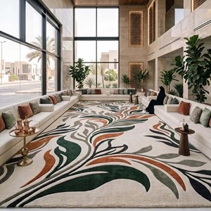 Modern Abstract Floral Area Rug Custom Printed Botanical Carpet Living Room Bedroom Home Decors Soft Washable Non <b>Slip</b> Floor <b>Mat</b> - Product Image 6