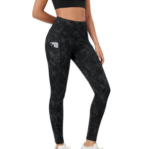 Leggings de fitness pour femmes en gros – Leggings de yoga élastiques à taille élastique pour l'entraînement, en vente en gros - Product Image 1