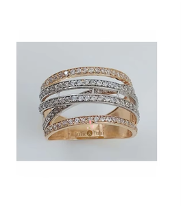 แหวนหมั้นเพชรสำหรับผู้หญิง ทองคำ 18k สีโรสโกลด์ เครื่องประดับหรูหราพรีเมียม ดีไซน์หรูหรา ประกายเจิดจรัส สำหรับงานแต่งงานพิเศษ - Product Image 2