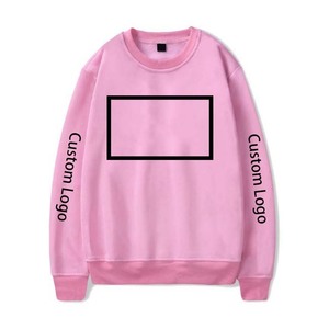 Sudadera Personalizada con Logotipo, Cuello Redondo, Color Rosa, Unisex, Corte Regular, Tejido de Algodón, Estilo Pullover, Otoño, Color Sólido, Impresión por Transferencia de Calor - Product Image 1
