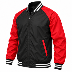 Veste coupe-vent pour homme avec logo personnalisé, style chic Y2K, streetwear, veste bomber Letterman, veste coupe-vent de haute qualité pour homme - Product Image 5