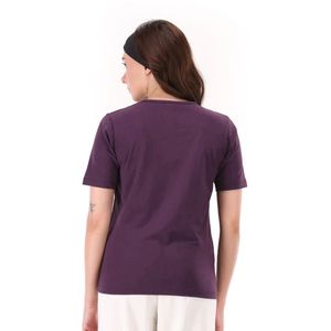 Camiseta Henley de Manga Corta para Mujer, Corte Relajado, Básica, para Uso Diario, Color Rosa Empolvado, Estilo Casual, Cuello Redondo - Product Image 6