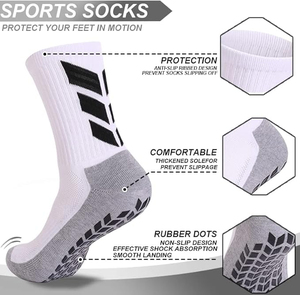 Customised Designer Sports <b>Socks</b> MenAnti Slip Grip Soccer <b>Socks</b> Breathable Crew Athletic <b>Socks</b> Custom Logo Sports <b>Socks</b> for <b>Men</b> - Product Image 4