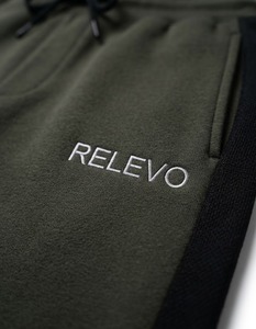 Pantalon de jogging décontracté unisexe en velours côtelé vert foncé, coupe oversize, molleton mi-lourd, taille élastique premium avec cordon de serrage, personnalisable - Product Image 4