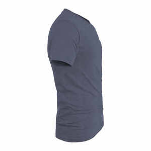 Camisetas Personalizables de Alta Calidad 100% Algodón, Rayas de Verano, Cuello Redondo, Corte Holgado para Hombre, Logotipo Serigrafiado en la Parte Delantera - Product Image 3