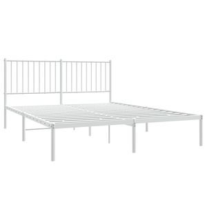 โครงเตียงเหล็กเคลือบผงสีขาวขนาดคิงไซส์ ประเภทสินค้าเตียงโลหะ - Product Image 4
