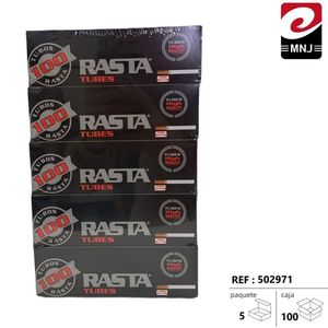 หลอดรูปทรงราสต้า 100 ชิ้น แพ็คสีดำ อุปกรณ์สูบบุหรี่ - Product Image 1