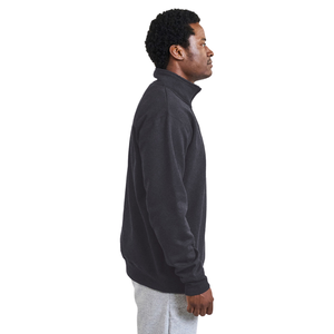 Sudadera de Forro Polar para Hombre con Cierre de Cremallera, Manga Larga, Cuello Alto, Informal, para Invierno, Gimnasio, Aire Libre, Corte Regular, Mezcla de Algodón, Color Sólido - Product Image 5