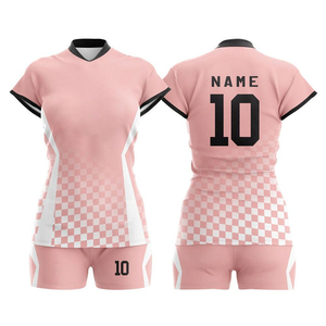 Women <b>Volleyball</b> Uniform <b>Set</b> Custom Sublimation Team Sportswear OEM Ladies <b>Volleyball</b> Kit Lightweight Fabric Training - Product Image 4