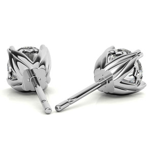 Best Quality Handmade 100% Natural Round Cut Lab Hearts On Top Lab Grown Diamond <b>Stud</b> <b>Earrings</b> For Wedding party Wear <b>Earrings</b> - Product Image 4