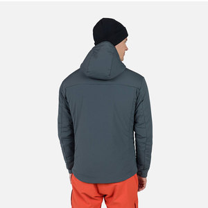 Men's Winter Softshell <b>Jacket</b> Thermal <b>Fleece</b> <b>Lined</b> Solid Color Zipper Closure Regular Fit Winter Hooded Softshell <b>Jacket</b> - Product Image 5