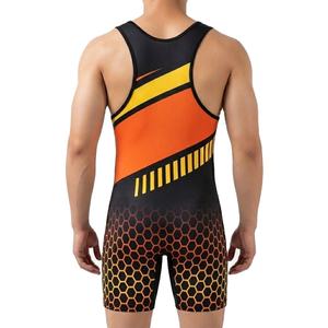 ชุดมวยปล้ำแบบซับลิเมชั่นสั่งทำพิเศษ สำหรับนักมวยปล้ำชายมืออาชีพ ชุดแข่งขันมวยปล้ำ ระบายอากาศได้ดี ชุดกีฬาสำหรับทีม - Product Image 2