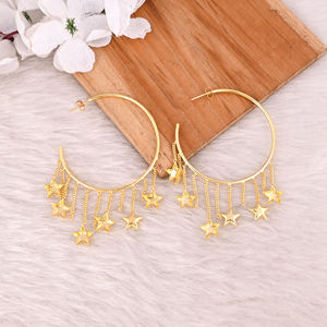 Boucles d'oreilles pendantes vintage en laiton faites à la main pour femmes, bijoux bohèmes uniques, idées cadeaux, boucles d'oreilles créoles en laiton de haute qualité, commande en gros - Product Image 4