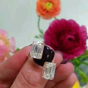 Diamante Cultivado en Laboratorio con Corte Esmeralda de 1 Quilate Certificado, Color DEFG, Claridad VS2, Excelente para Joyería, Diamantes Sueltos - Product Image 4