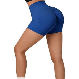 New Arrived Women's Gym <b>Shorts</b> with Trending Style Pure Quality Private Label Elastic Waist Washed <b>Technics</b> Logo Decoration - Product Image 3