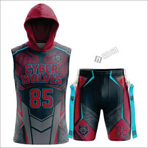 Ensemble d'uniformes de football 7v7 entièrement sublimés, nouveau design, uniformes à drapeaux pour jeunes, respirants et confortables - Product Image 2