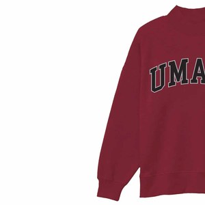 เสื้อสเวตเชิ้ตคอกลม UMASS ทรงปกติสำหรับผู้ชาย ผ้าถักแบบสวมใส่สบายๆ สำหรับฤดูใบไม้ร่วง สีดำ พิมพ์ลายตัวอักษรด้านหน้า โลโก้ ผ้าฝ้าย 100% แพ็ค 2 ชิ้น - Product Image 3